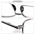 Folding Reading Glasses Stainless Steel Compact Case