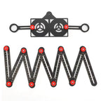 Folding Ruler Aluminum Locking Hinged Sections