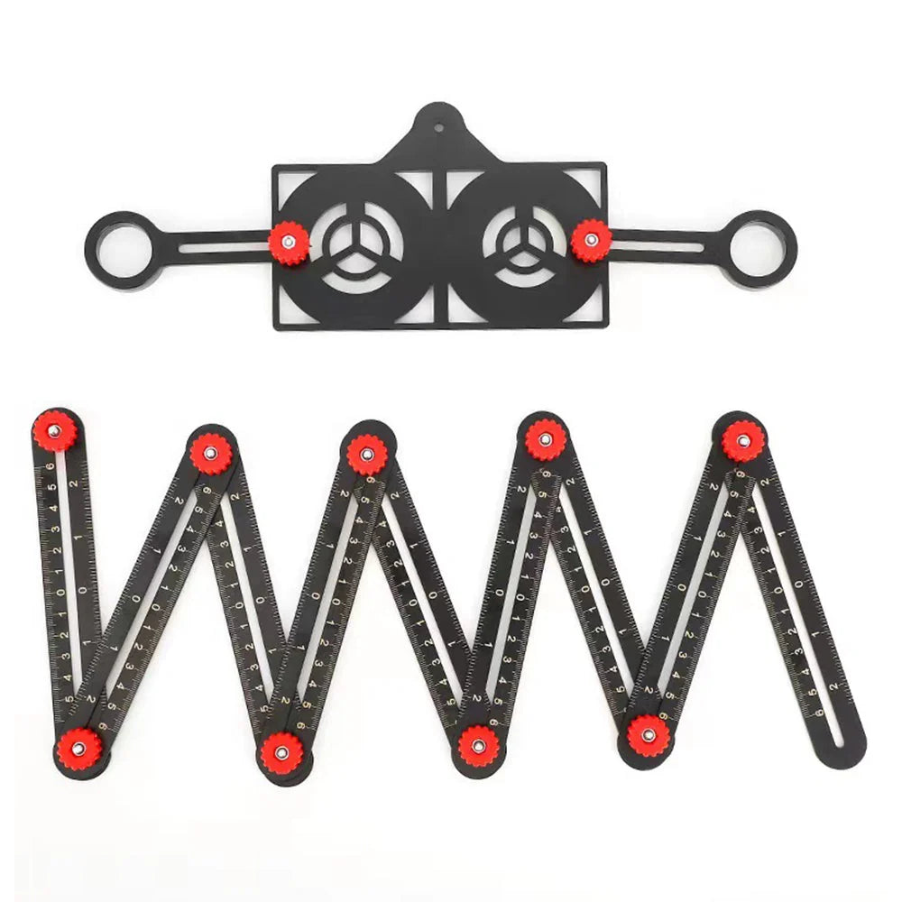 Folding Ruler Aluminum Locking Hinged Sections
