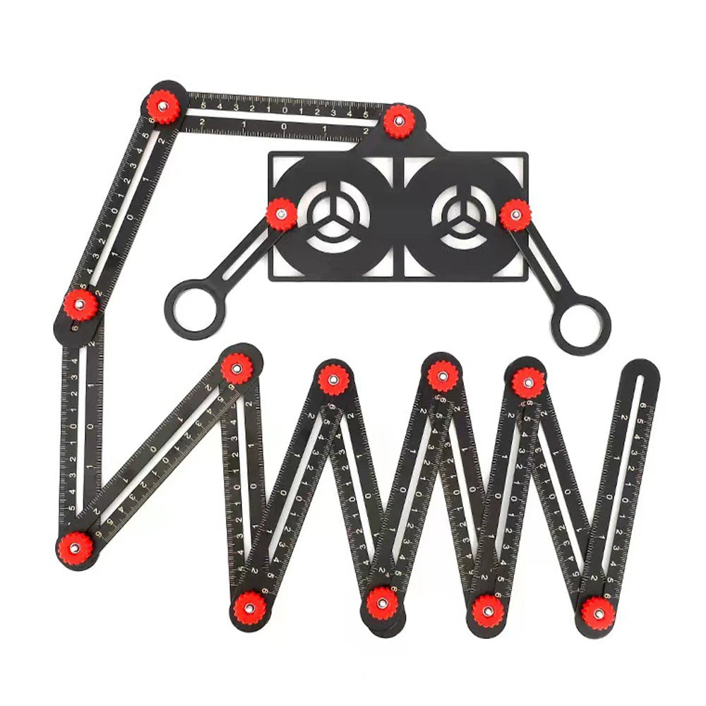 Folding Ruler Aluminum Locking Hinged Sections