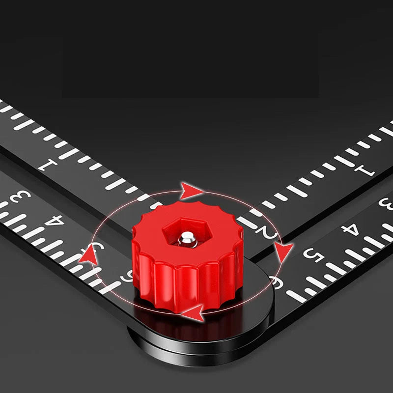 Folding Ruler Aluminum Locking Hinged Sections