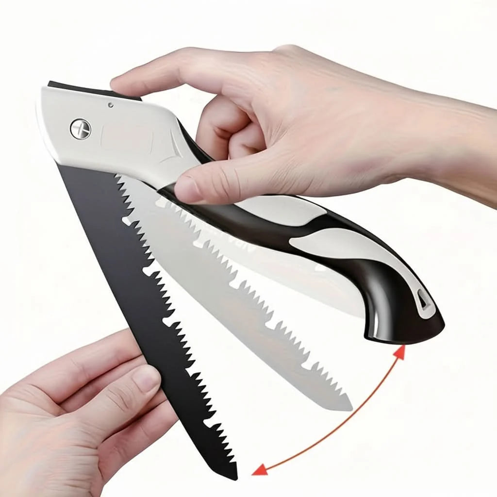 Folding Saw Tungsten Steel Blade Miter Cut & Non-Slip Grip