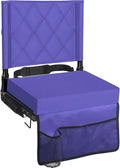 Folding Stadium Seat Angled Back Support & Non-Slip Base