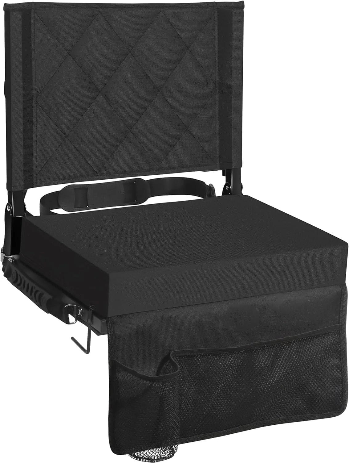 Folding Stadium Seat Angled Back Support & Non-Slip Base