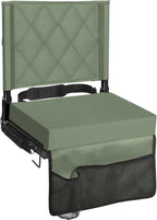 Folding Stadium Seat Angled Back Support & Non-Slip Base