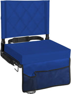Folding Stadium Seat Angled Back Support & Non-Slip Base