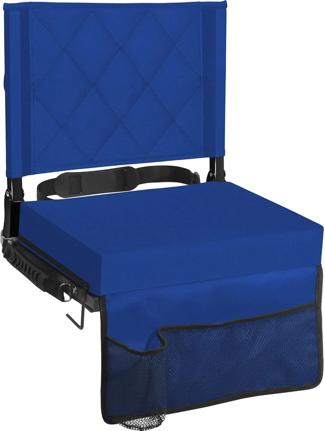 Folding Stadium Seat Angled Back Support & Non-Slip Base