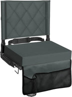 Folding Stadium Seat Angled Back Support & Non-Slip Base
