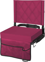 Folding Stadium Seat Angled Back Support & Non-Slip Base