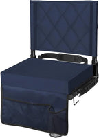 Folding Stadium Seat Angled Back Support & Non-Slip Base