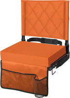 Folding Stadium Seat Angled Backrest Gripping Base