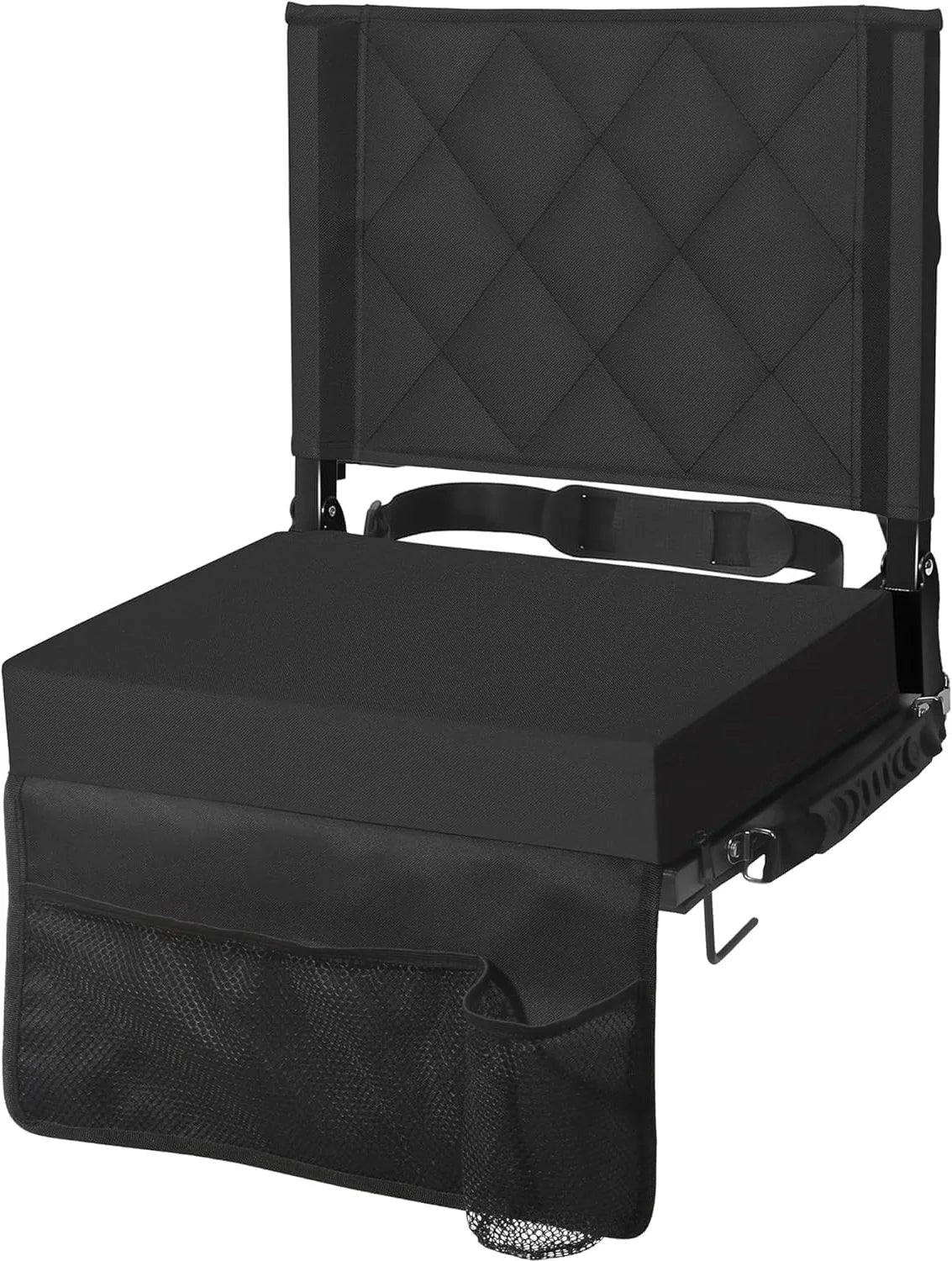 Folding Stadium Seat Angled Backrest Gripping Base