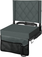 Folding Stadium Seat Angled Backrest Gripping Base