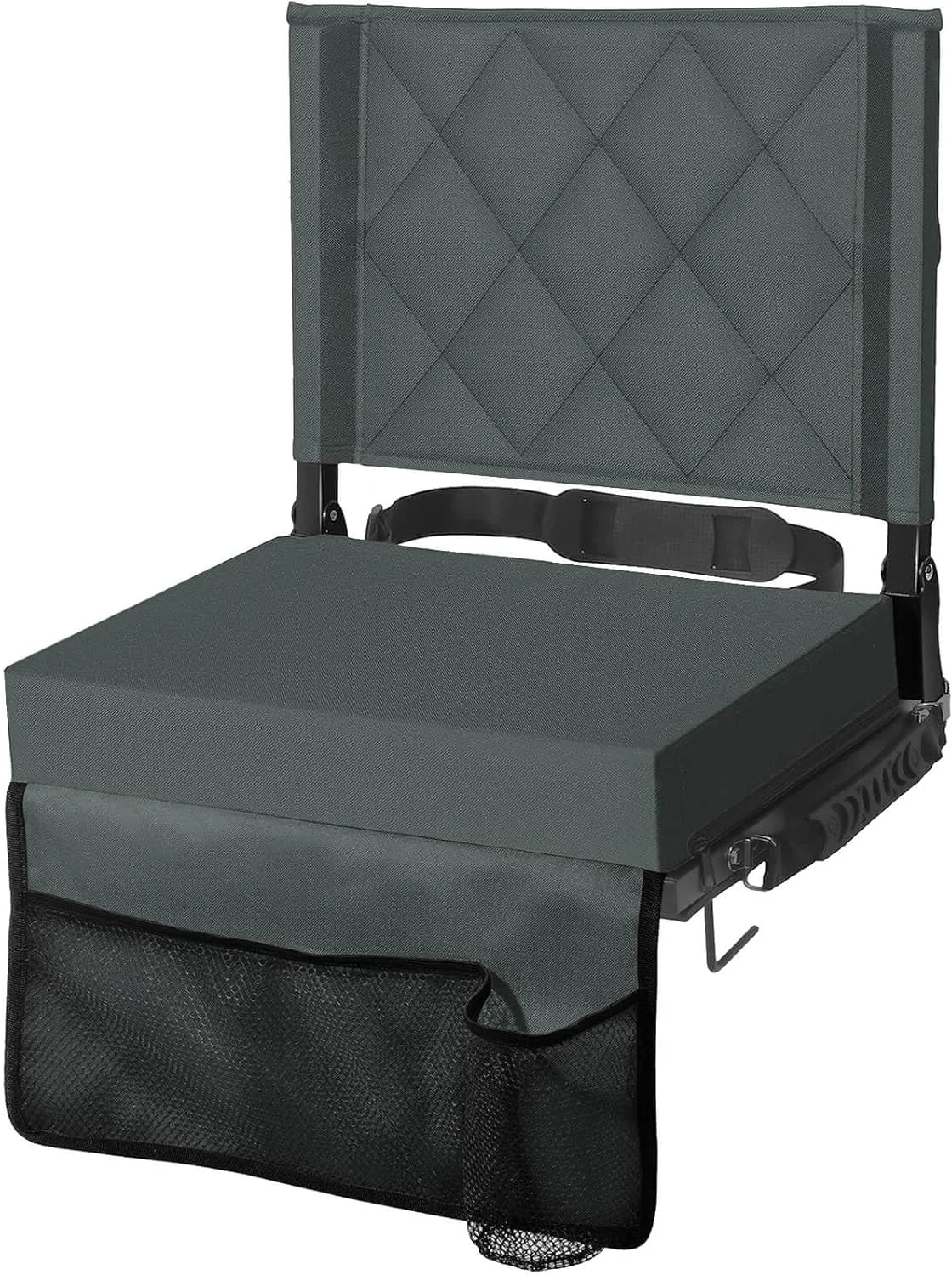 Folding Stadium Seat Angled Backrest Gripping Base