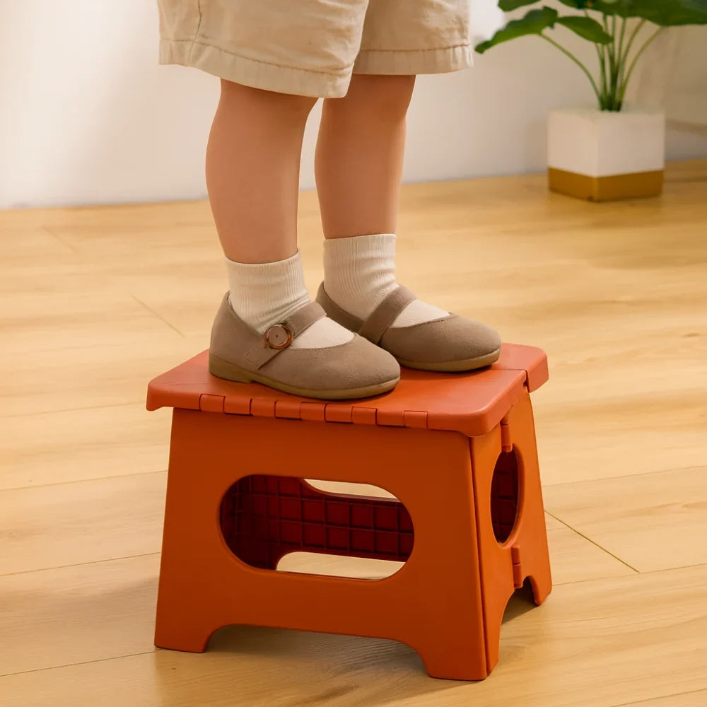 Folding Step Stool Reinforced Plastic 300 lb Capacity