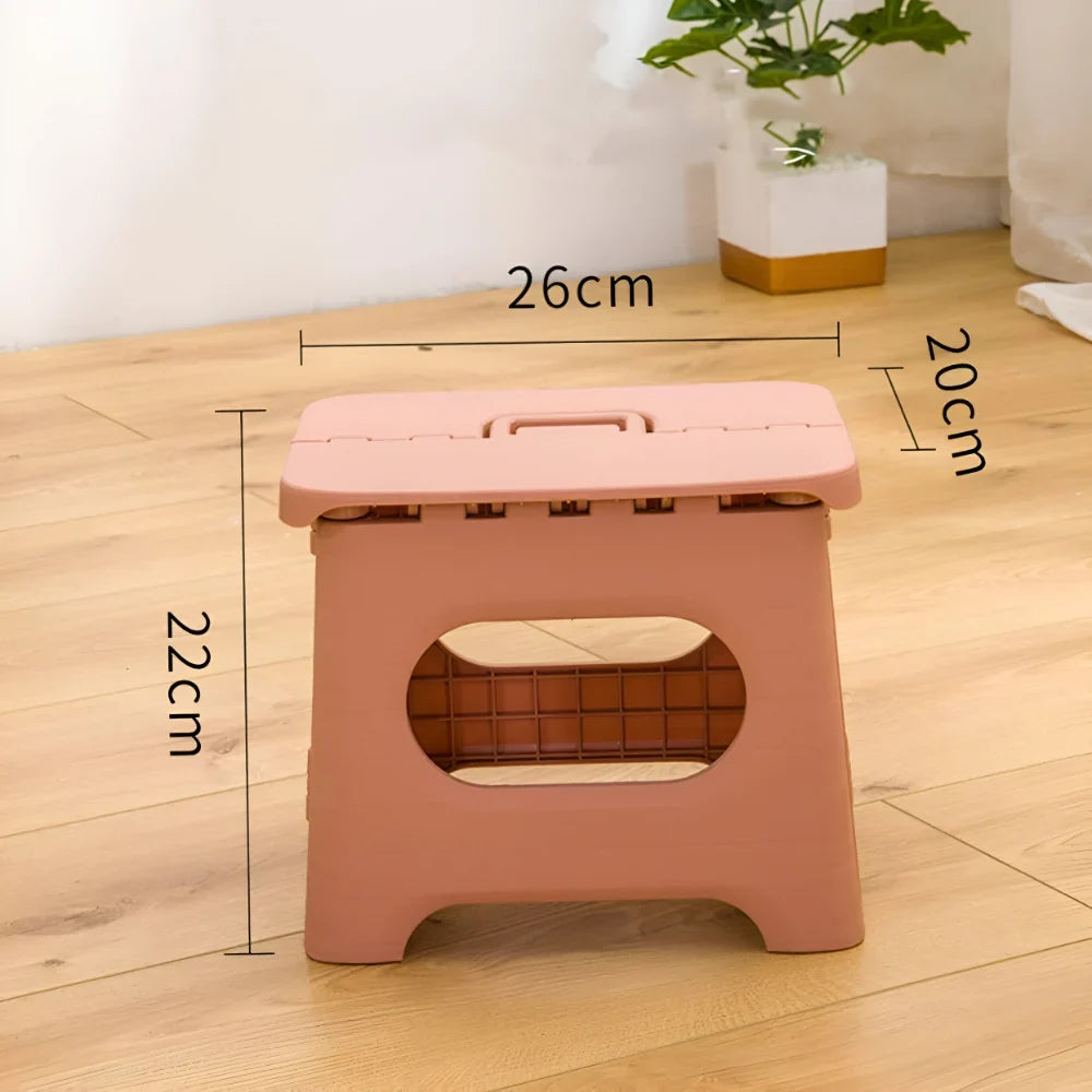 Folding Step Stool Reinforced Plastic 300 lb Capacity