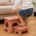 Folding Step Stool Reinforced Plastic 300 lb Capacity