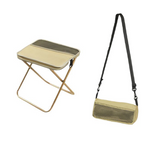 Folding Stool Carbon Steel X-Frame Supports Up To 331 lb