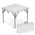 Folding Table Adjustable Height Weather-Resistant Iron