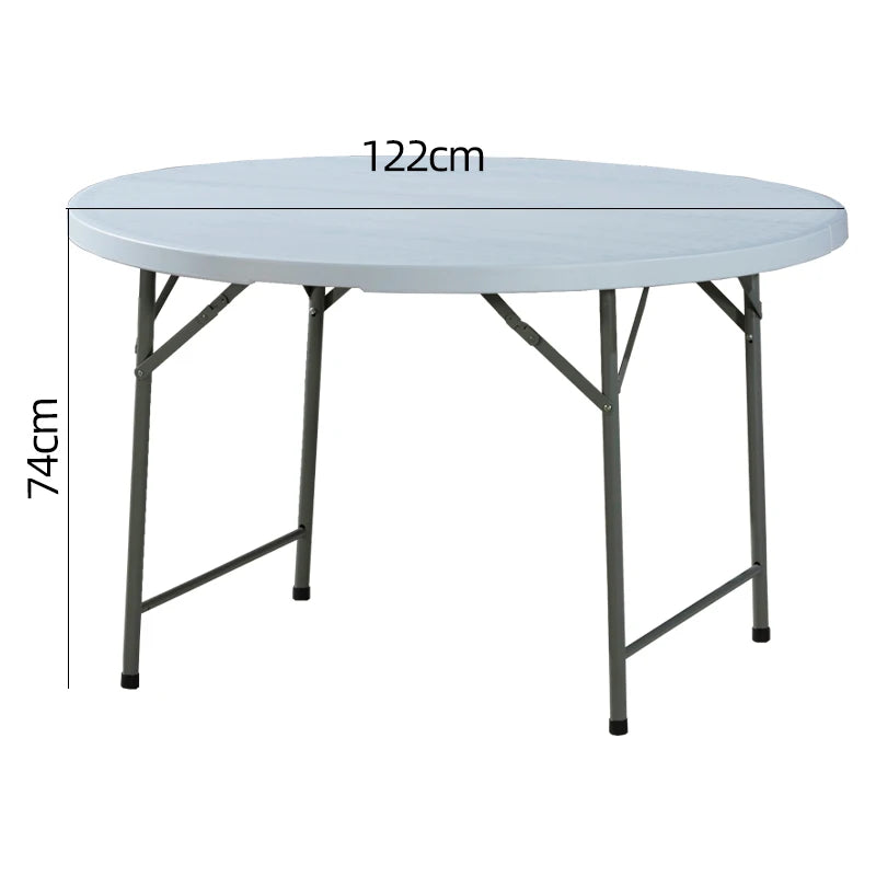 Folding Table Fold-In-Half Lightweight Weather-Resistant