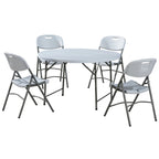 Folding Table Fold-In-Half Lightweight Weather-Resistant