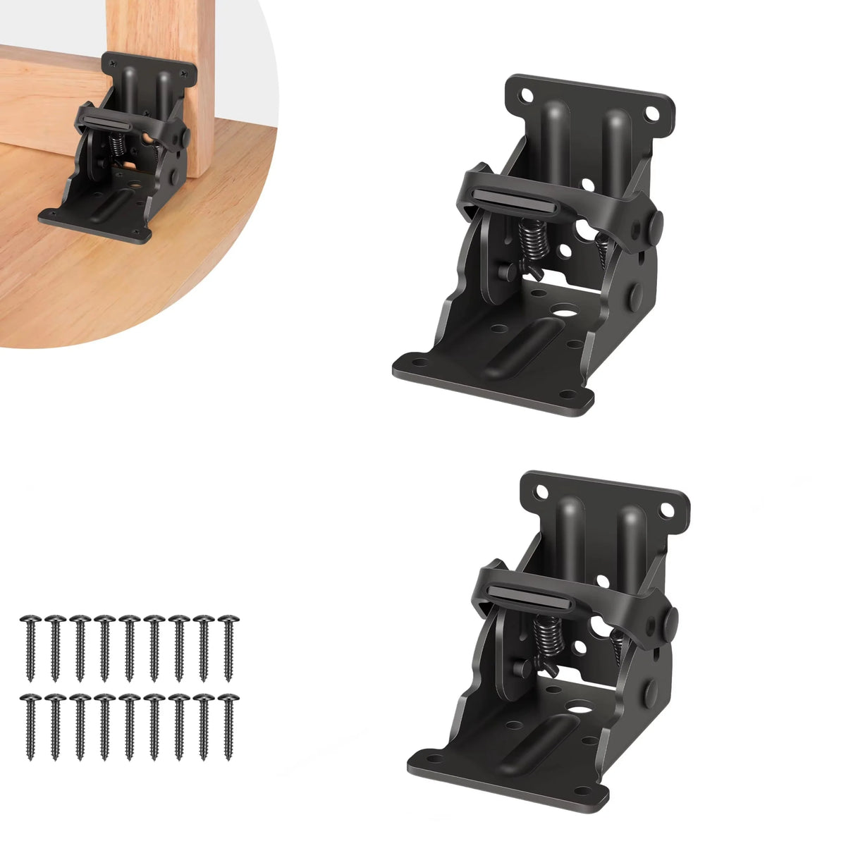 Folding Table Hinge Self-Locking Heavy-Duty 496 lbs Pair