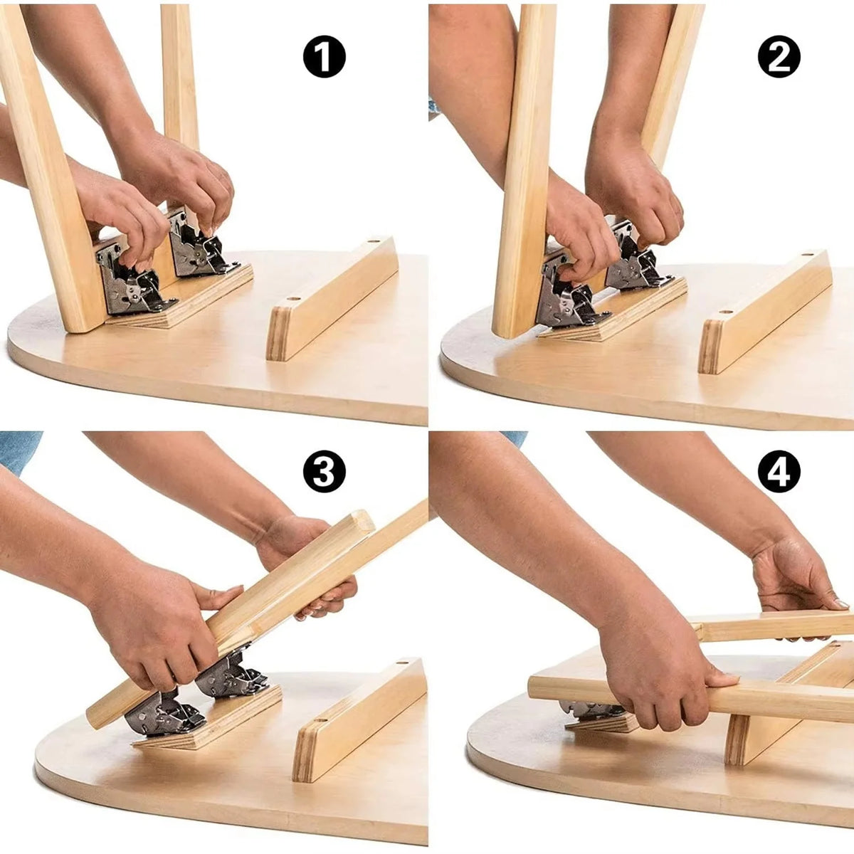 Folding Table Hinge Self-Locking Heavy-Duty 496 lbs Pair