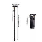 Folding Walking Cane Telescopic Aluminum Non-Slip Tip
