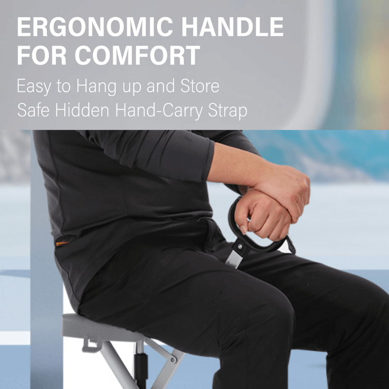 Folding Walking Stick With Seat & Adjustable Height