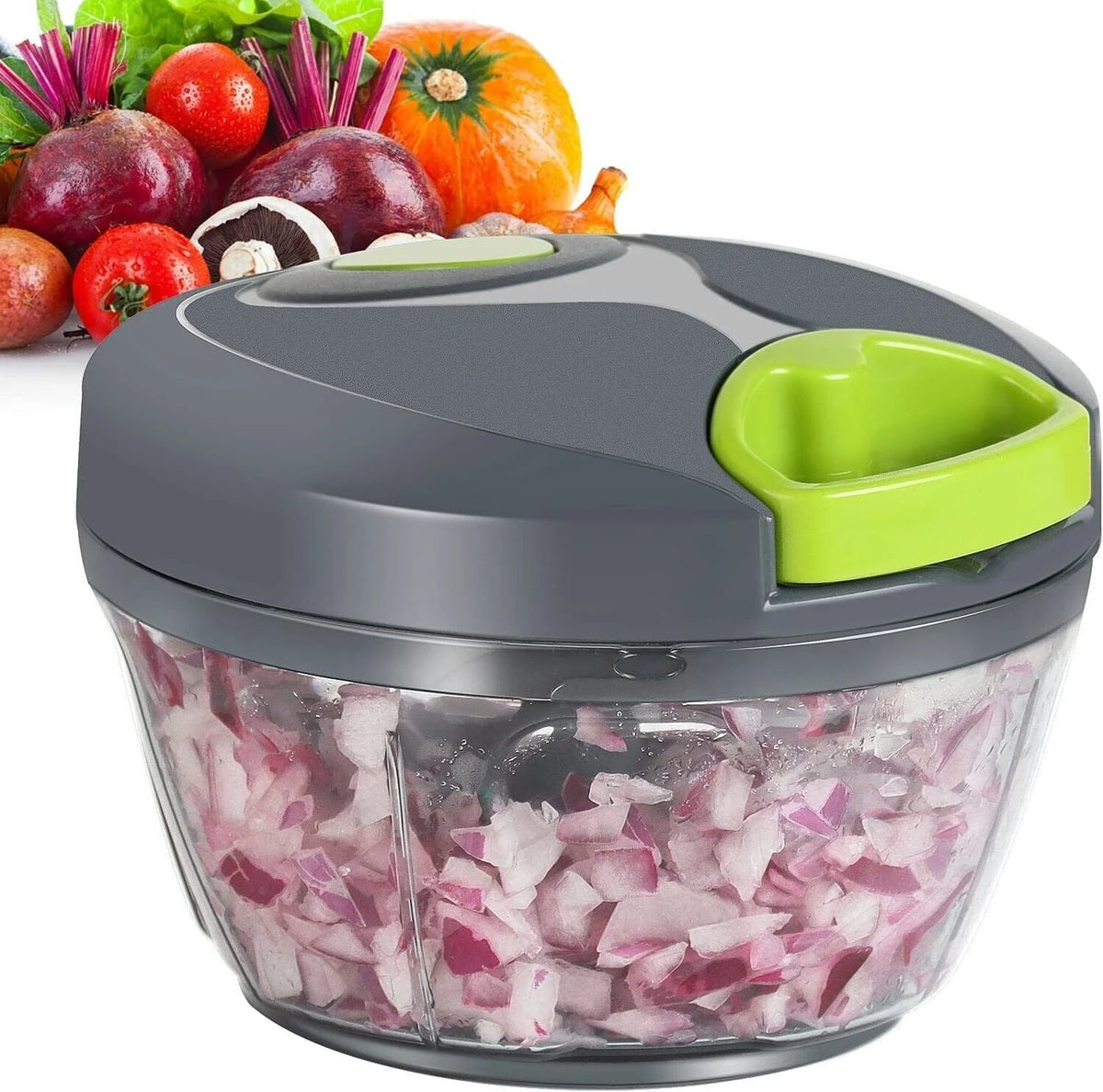 Food Chopper Pull-String Stainless Steel Blades