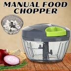 Food Chopper Pull-String Stainless Steel Blades