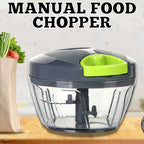 Food Chopper Pull-String Stainless Steel Blades