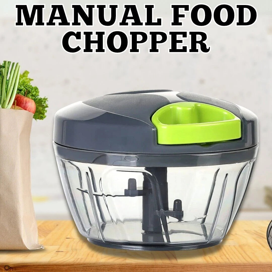 Food Chopper Pull-String Stainless Steel Blades