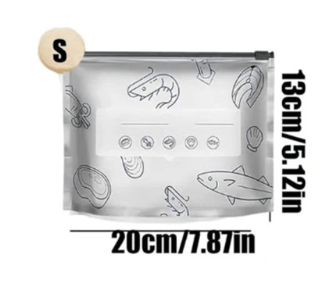 Food Storage Bags Airtight Aluminum Reusable Set of 20