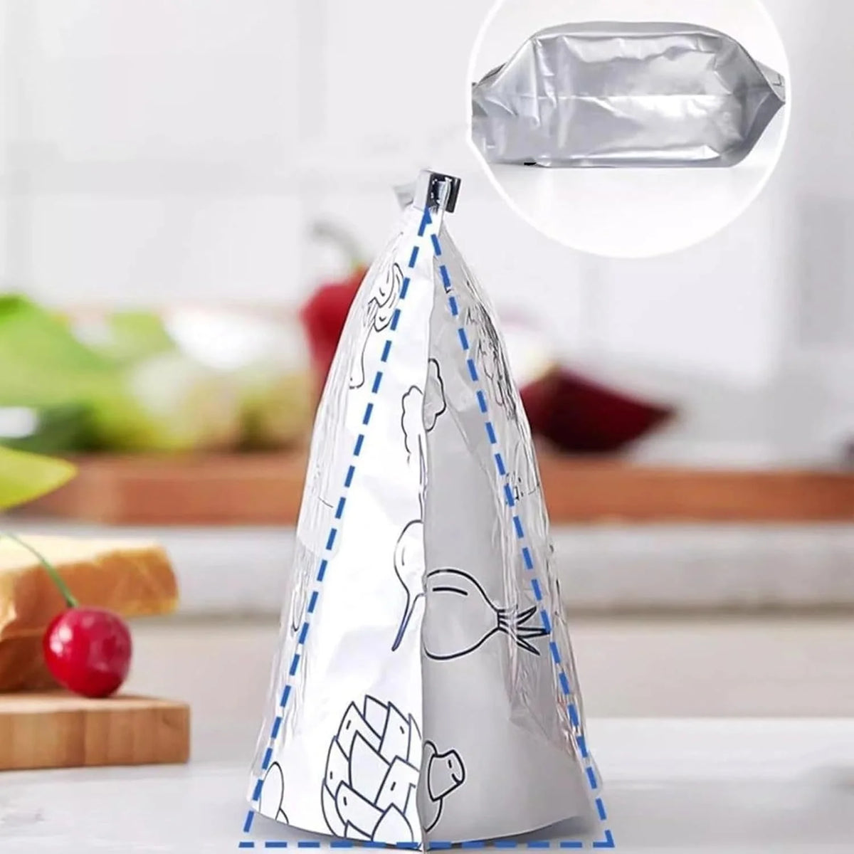 Food Storage Bags Airtight Aluminum Reusable Set of 20