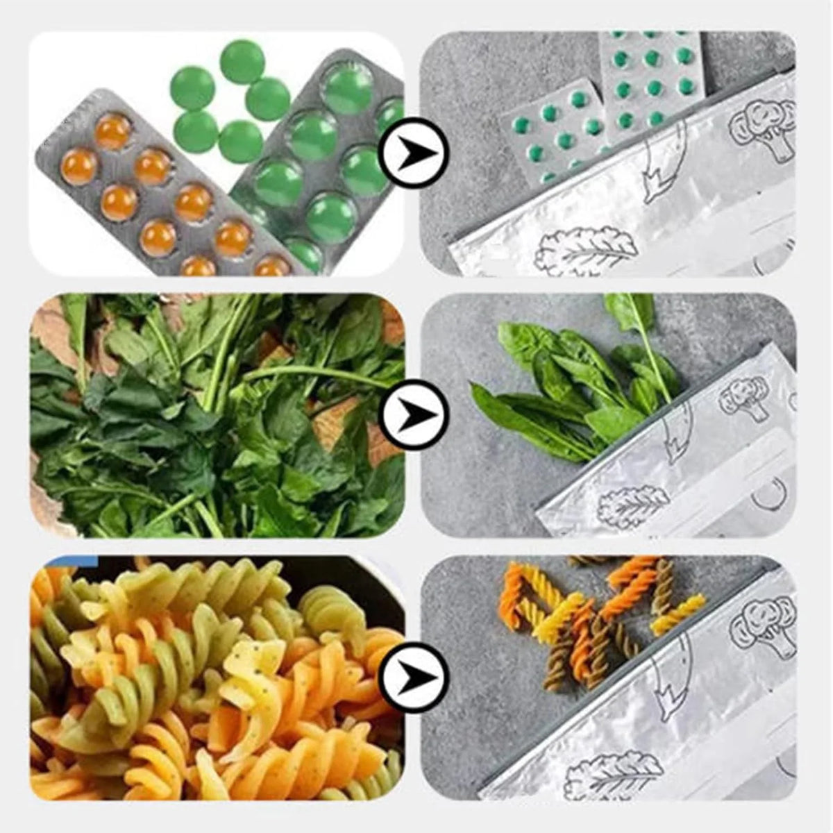 Food Storage Bags Airtight Aluminum Reusable Set of 20