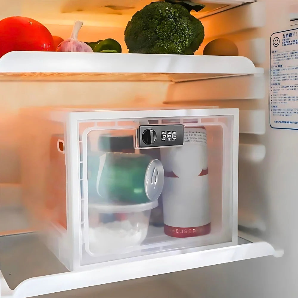 Food Storage Container Combination Lock Clear BPA-Free