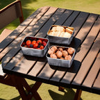 Food Storage Container Set Stainless Steel Stackable & Leakproof