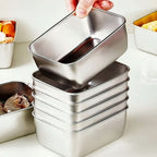 Food Storage Container Set Stainless Steel Stackable & Leakproof