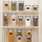 Food Storage Containers Airtight Side-Locking Stackable Set of 24