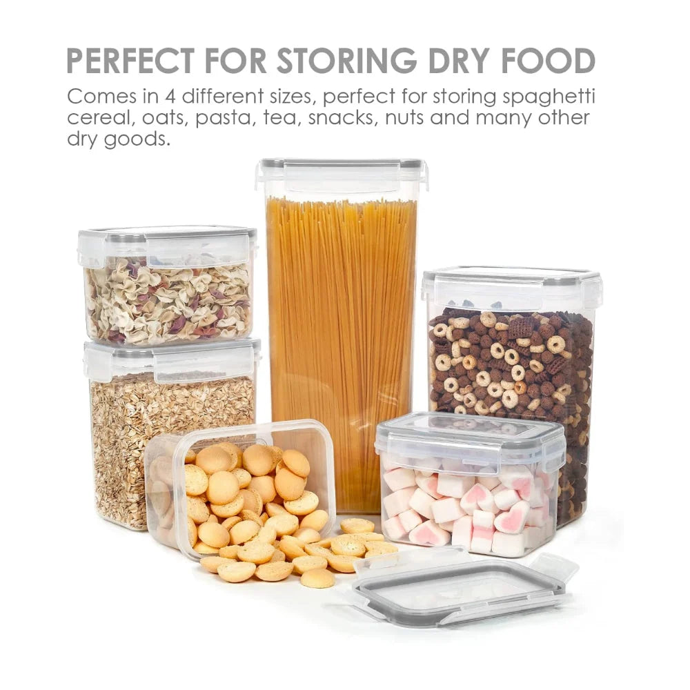Food Storage Containers Airtight Side-Locking Stackable Set of 24