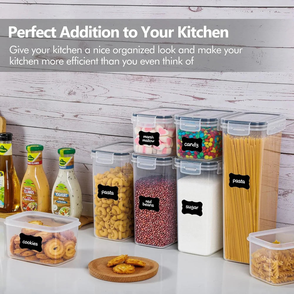 Food Storage Containers Airtight Side-Locking Stackable Set of 24