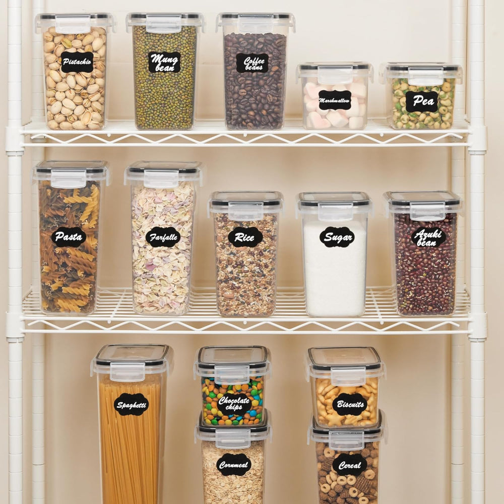 Food Storage Set Airtight Side-Lock Lids 24-Piece