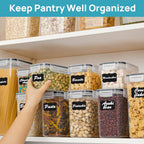 Food Storage Set Airtight Side-Lock Lids 24-Piece