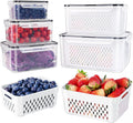 Food Storage Set Removable Colander Leak-Proof Set of 5