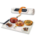 Food Warmer Mat Roll-Up Silicone Adjustable Temperature