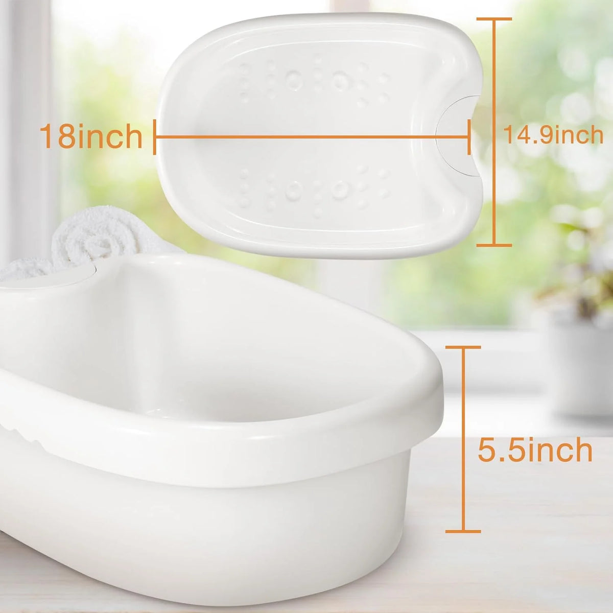 Foot Bath 12L Durable ABS Ergonomic Handles