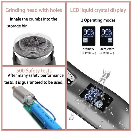 Foot Callus Remover Motorized Rechargeable Waterproof