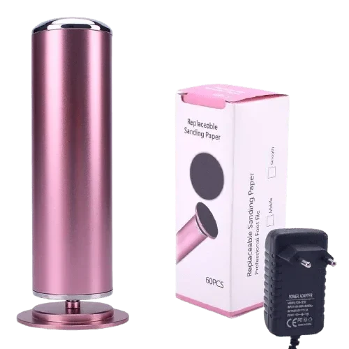 Foot File USB Rechargeable Interchangeable Rollers Pressure-Sensing Safety