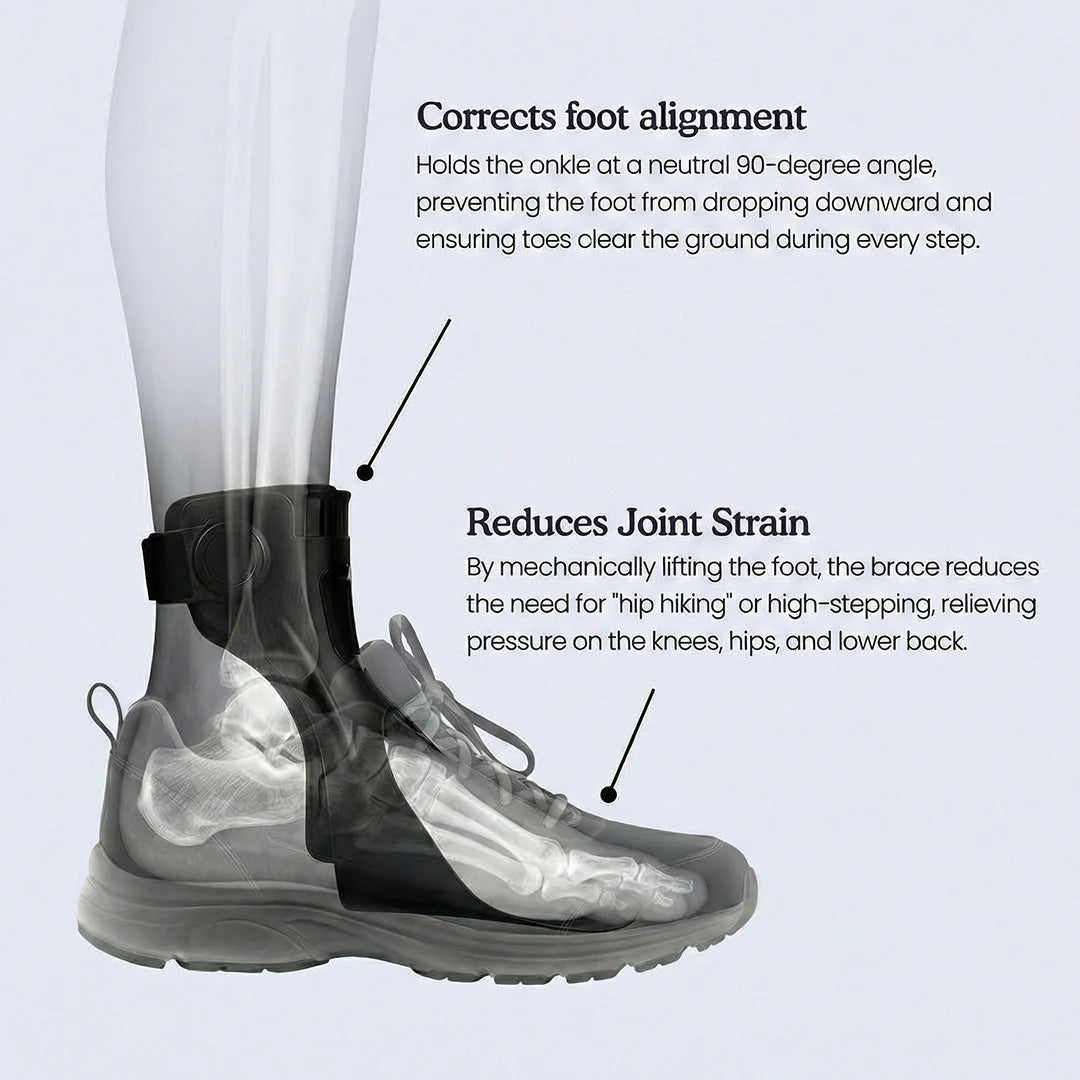 Foot Lift Orthosis Adjustable Lightweight & Breathable